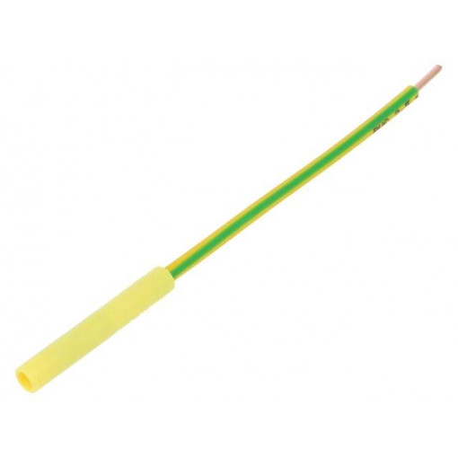 LB6600 NI/2.5/13/GNGE; Socket; 4mm banana; 32A; 1kVDC; yellow-green; nickel plated; 130mm; SCHÜTZINGER