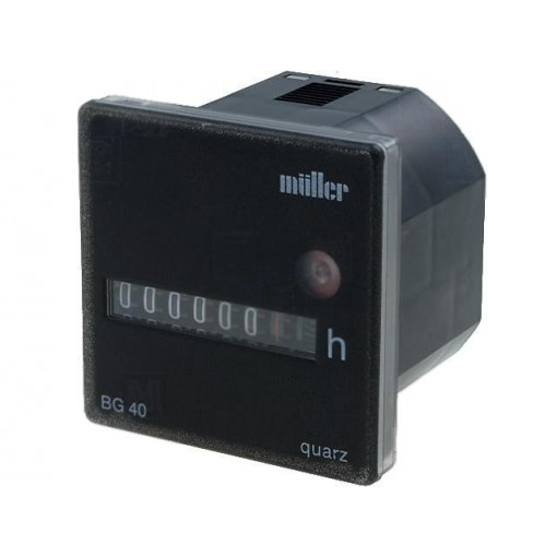 BG4017-1248; Counter: electromechanical; mechanical indicator; working time; MÜLLER BG4017-1248; Counter: electromechanical; mechanical indicator; working time; MÜLLER