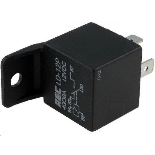 LD-12P; Relay: electromagnetic; SPDT; Ucoil: 12VDC; 40A; automotive; 38g; Recoy/RAYEX ELECTRONICS LD-12P; Relay: electromagnetic; SPDT; Ucoil: 12VDC; 40A; automotive; 38g; Recoy/RAYEX ELECTRONICS