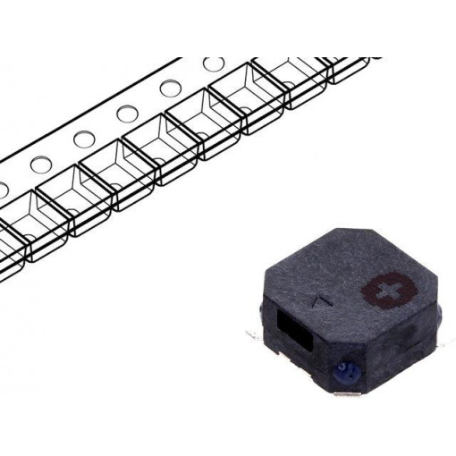 LD-BZEL-T18-0804; Sound transducer: elektromagnetic alarm; SMD; 2731Hz; 90mA; 16Ω; LOUDITY LD-BZEL-T18-0804; Sound transducer: elektromagnetic alarm; SMD; 2731Hz; 90mA; 16Ω; LOUDITY
