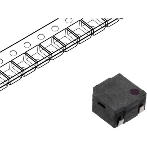 LD-BZEL-T46-0505; Sound transducer: elektromagnetic alarm; SMD; 4000Hz; 110mA; 12Ω; LOUDITY