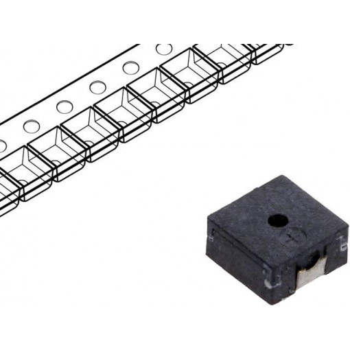 LD-BZEL-T69-0404; Sound transducer: elektromagnetic alarm; SMD; 1100Hz; 90mA; 17Ω; LOUDITY