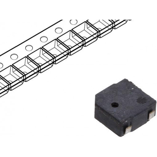 LD-BZEL-T73-0505; Sound transducer: elektromagnetic alarm; SMD; 4000Hz; 110mA; 12Ω; LOUDITY