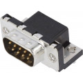 LD09P13A4GX00LF; D-Sub; PIN: 9; socket; male; on PCBs,PCB snap; angled 90°; THT; 5A; AMPHENOL LD09P13A4GX00LF; D-Sub; PIN: 9; socket; male; on PCBs,PCB snap; angled 90°; THT; 5A; AMPHENOL