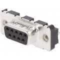 LD09S24A4GX00LF; D-Sub; PIN: 9; socket; female; on PCBs,PCB snap; straight; THT; 5A; AMPHENOL LD09S24A4GX00LF; D-Sub; PIN: 9; socket; female; on PCBs,PCB snap; straight; THT; 5A; AMPHENOL