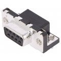 LD09S33E4GV00LF; D-Sub; PIN: 9; socket; female; on PCBs,PCB snap; angled 90°; THT; AMPHENOL LD09S33E4GV00LF; D-Sub; PIN: 9; socket; female; on PCBs,PCB snap; angled 90°; THT; AMPHENOL