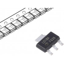 LD1117AS18TR; IC: voltage regulator; LDO,linear,fixed; 1.8V; 1A; SOT223; SMD; STMicroelectronics