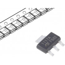LD1117ASTR; IC: voltage regulator; LDO,linear,adjustable; 1.25÷15V; 1A; SMD; STMicroelectronics LD1117ASTR; IC: voltage regulator; LDO,linear,adjustable; 1.25÷15V; 1A; SMD; STMicroelectronics