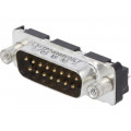 LD15P24A4GV00LF; D-Sub; PIN: 15; socket; male; on PCBs,PCB snap; straight; THT; 5A; AMPHENOL LD15P24A4GV00LF; D-Sub; PIN: 15; socket; male; on PCBs,PCB snap; straight; THT; 5A; AMPHENOL