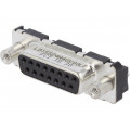 LD15S24A4GV00LF; D-Sub; PIN: 15; socket; female; on PCBs,PCB snap; straight; THT; AMPHENOL LD15S24A4GV00LF; D-Sub; PIN: 15; socket; female; on PCBs,PCB snap; straight; THT; AMPHENOL