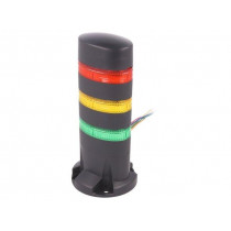 LD6A-3DQB-RYG; Signaller: signalling column; LED; red/yellow/green; Usup: 24VDC; IDEC