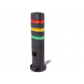 LD6A-3DZQB-RYG; Signaller: signalling column; LED; red/yellow/green; Usup: 24VDC; IDEC LD6A-3DZQB-RYG; Signaller: signalling column; LED; red/yellow/green; Usup: 24VDC; IDEC