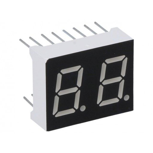 LDD040BUE-101A-03; Display: LED; 7-segment; 10.16mm; 0.4