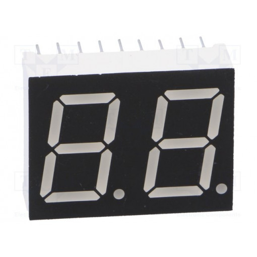 LDD056BUE-101-03; Display: LED; 7-segment; 14.22mm; 0.56