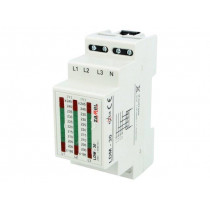 LDM-30; Module: voltage indicator; 3x230VAC; IP20; DIN; 90x35x66mm; ZAMEL