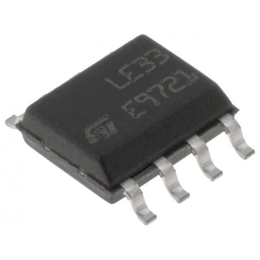 LE33CD; IC: voltage regulator; LDO,linear,fixed; 3.3V; 0.1A; SO8; SMD; ±2%; STMicroelectronics LE33CD; IC: voltage regulator; LDO,linear,fixed; 3.3V; 0.1A; SO8; SMD; ±2%; STMicroelectronics