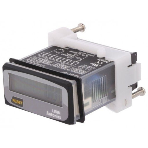 LE8N-BF; Counter: electronical; LCD; working time; Range: 0÷999999,9h; IP20; AUTONICS
