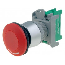 LEB22-1/O; Switch: emergency stop; NO; 22mm; red; Pushbutton: mushroom; AUSPICIOUS LEB22-1/O; Switch: emergency stop; NO; 22mm; red; Pushbutton: mushroom; AUSPICIOUS