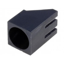 ; LED housing; 5mm; polyamide; angular; black; UL94V-2; H: 6mm; W: 6mm; FIX&FASTEN ; LED housing; 5mm; polyamide; angular; black; UL94V-2; H: 6mm; W: 6mm; FIX&FASTEN
