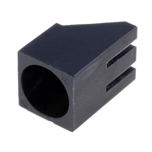 ; LED housing; 5mm; polyamide; angular; black; UL94V-2; H: 6mm; W: 6mm; FIX&FASTEN ; LED housing; 5mm; polyamide; angular; black; UL94V-2; H: 6mm; W: 6mm; FIX&FASTEN