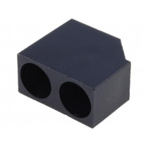 ; LED housing; 5mm; polyamide; angular; black; UL94V-2; H: 12.4mm; FIX&FASTEN ; LED housing; 5mm; polyamide; angular; black; UL94V-2; H: 12.4mm; FIX&FASTEN