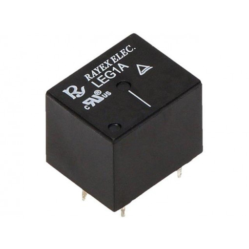 LEG1A-5; Relay: electromagnetic; SPST-NO; Ucoil: 5VDC; 10A/120VAC; toff: 8ms; Recoy/RAYEX ELECTRONICS