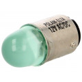 LG-BA15D-230AC; LED lamp; green; BA15D; 230VAC; POLAM-ELTA LG-BA15D-230AC; LED lamp; green; BA15D; 230VAC; POLAM-ELTA