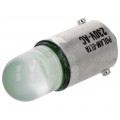LG-BA9S-230AC; LED lamp; green; BA9S; 230VAC; POLAM-ELTA LG-BA9S-230AC; LED lamp; green; BA9S; 230VAC; POLAM-ELTA