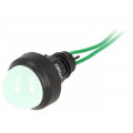 LG-D20-230AC; Indicator: LED; prominent; 230VAC; Cutout: Ø13mm; IP40; 300mm leads; POLAM-ELTA LG-D20-230AC; Indicator: LED; prominent; 230VAC; Cutout: Ø13mm; IP40; 300mm leads; POLAM-ELTA