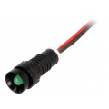 LG-D5-220DC; Indicator: LED; recessed; 220VDC; Cutout: Ø11mm; IP40; 300mm leads; POLAM-ELTA LG-D5-220DC; Indicator: LED; recessed; 220VDC; Cutout: Ø11mm; IP40; 300mm leads; POLAM-ELTA