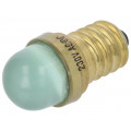 LG-E14-230AC; LED lamp; green; E14; 230VAC; POLAM-ELTA LG-E14-230AC; LED lamp; green; E14; 230VAC; POLAM-ELTA