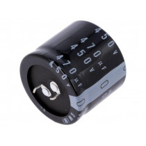 LGM2W471MELC30; Capacitor: electrolytic; SNAP-IN; 470uF; 450VDC; Ø35x30mm; ±20%; NICHICON LGM2W471MELC30; Capacitor: electrolytic; SNAP-IN; 470uF; 450VDC; Ø35x30mm; ±20%; NICHICON