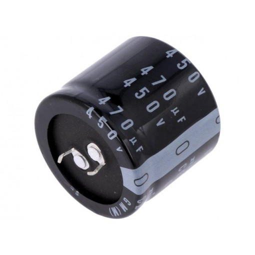 LGM2W471MELC30; Capacitor: electrolytic; SNAP-IN; 470uF; 450VDC; Ø35x30mm; ±20%; NICHICON LGM2W471MELC30; Capacitor: electrolytic; SNAP-IN; 470uF; 450VDC; Ø35x30mm; ±20%; NICHICON