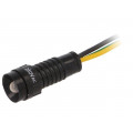 LGY-D5-230ACWK; Indicator: LED; recessed; 230VAC; Cutout: Ø11mm; IP40; 300mm leads; POLAM-ELTA
