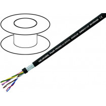 21142; Wire; Li-2YCYv; 3x2x0,5mm2; tinned copper braid; PVC; black; 250V; HELUKABEL