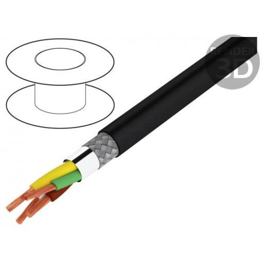400033; Wire: DMX; Core: stranded; 4x0,34mm2; 110Ω; -30÷70°C; Colour: black; HELUKABEL