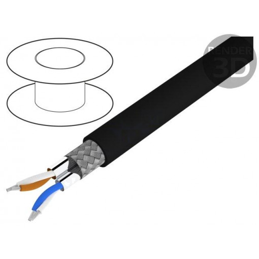 400034; Wire: DMX; Core: stranded; 2x2x0,22mm2; 110Ω; -25÷70°C; 8mm; HELUKABEL