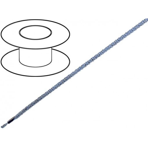 4530106; Wire; LiY-CY; 1x1,5mm2; tinned copper braid; PVC; transparent; LAPP KABEL