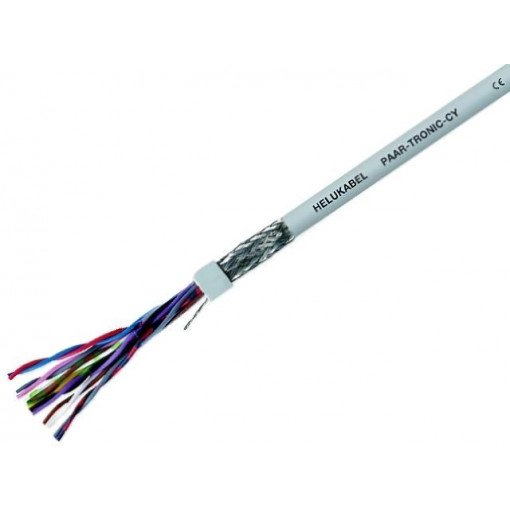 21041; Wire; LiYCY-P; 10x2x0,25mm2; tinned copper braid; PVC; grey; 350V; HELUKABEL