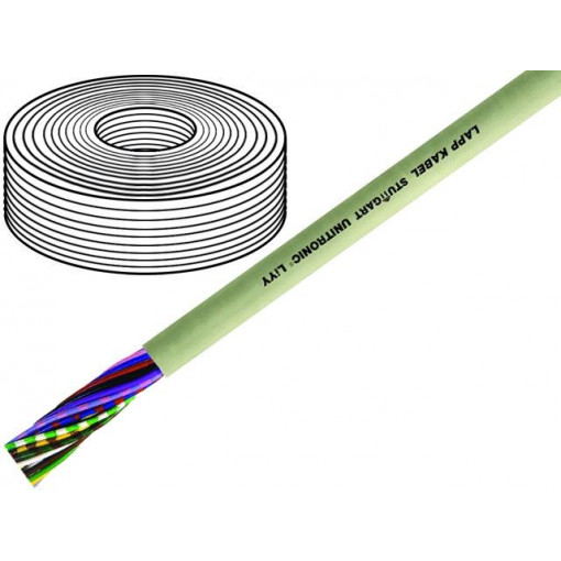 0028510; Wire; UNITRONIC® LiYY; 10x0,5mm2; unshielded; 500V; PVC; Cu; grey; LAPP KABEL