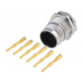 LJ23-06PMMC-SF7001; Connector: M23; socket; PIN: 6; male; crimped; 28A; shielded; IP67; AMPHENOL LJ23-06PMMC-SF7001; Connector: M23; socket; PIN: 6; male; crimped; 28A; shielded; IP67; AMPHENOL