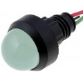 LKD12-24-G; Indicator: LED; prominent; 12÷24VDC; 12÷24VAC; Cutout: Ø13mm; IP20; ELPROD