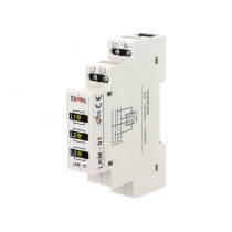 LKM-01-30; Module: voltage indicator; 3x400VAC; IP20; DIN; 90x17.5x66mm; ZAMEL