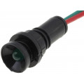 LKM12-24-G; Indicator: LED; recessed; 12÷24VDC; 12÷24VAC; Cutout: Ø10mm; IP20; ELPROD