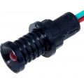 LKM12-24-R; Indicator: LED; recessed; 12÷24VDC; 12÷24VAC; Cutout: Ø10mm; IP20; ELPROD