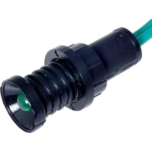 LKM220-G; Indicator: LED; recessed; 230VAC; Cutout: Ø10mm; IP20; 300mm leads; ELPROD