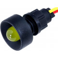 LKS12-24-Y; Indicator: LED; recessed; 12÷24VDC; 12÷24VAC; Cutout: Ø13mm; IP20; ELPROD