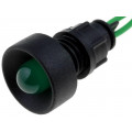 LKS220-G; Indicator: LED; recessed; 230VAC; Cutout: Ø13mm; IP20; 300mm leads; ELPROD