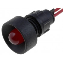 LKS220-R; Indicator: LED; recessed; 230VAC; Cutout: Ø13mm; IP20; 300mm leads; ELPROD