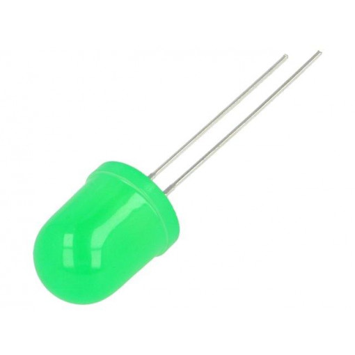 LL-1003GD2D-1A; LED; 10mm; green; 40÷45mcd; 40°; Front: convex; LUCKY LIGHT LL-1003GD2D-1A; LED; 10mm; green; 40÷45mcd; 40°; Front: convex; LUCKY LIGHT